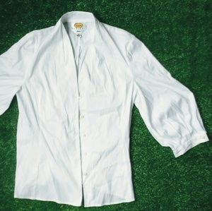 Talbots white button down shirt size 12P